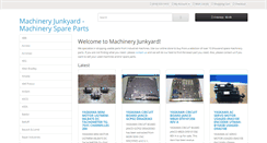 Desktop Screenshot of machineryjunkyard.com
