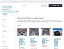 Tablet Screenshot of machineryjunkyard.com